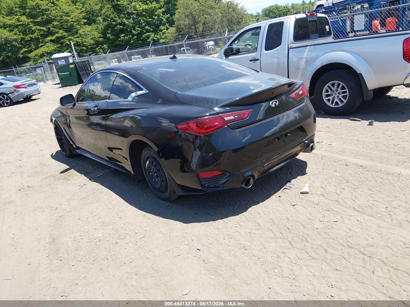 2017 Infiniti Q60 VIN JN1EV7EK5HM361046 IAAI salvage auction — FRONT END, Salvage (Massachusetts), sold $3,050 on 2026-07-07 (photo 3)