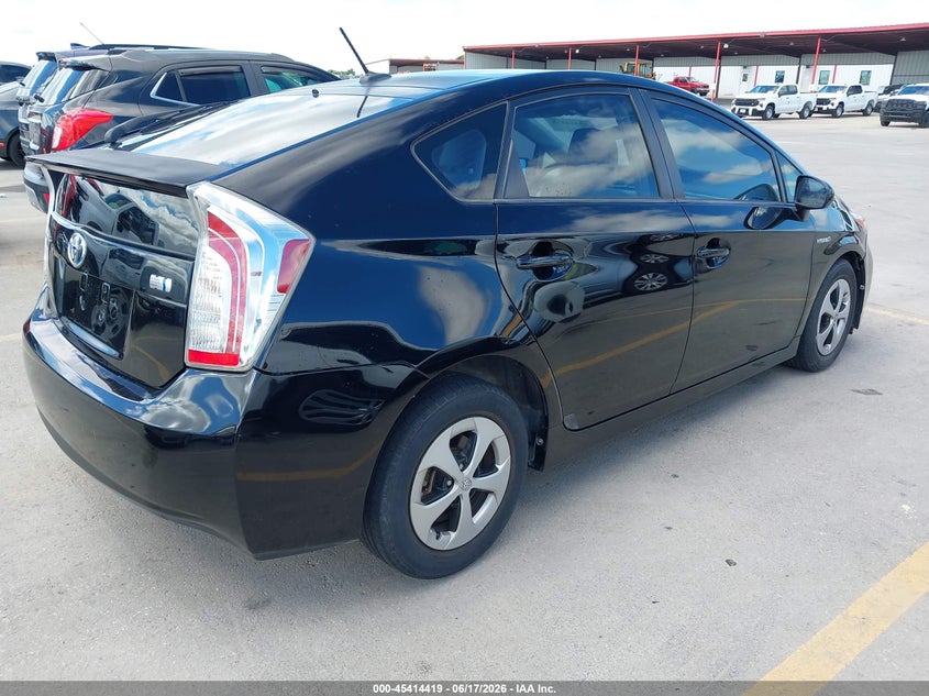 2012 Toyota Prius VIN JTDKN3DUXC1539250 IAAI salvage auction — LEFT FRONT, Salvage (Texas), sold $1,925 on 2026-07-16 (photo 4)