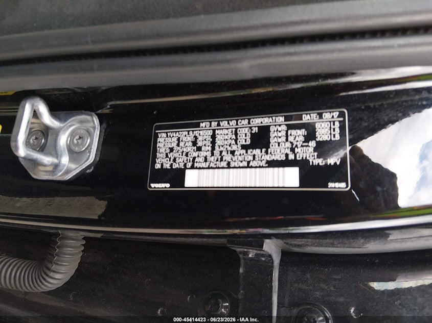 2018 Volvo Xc90 VIN YV4A22PL9J1216500 IAAI salvage auction — FRONT END, Salvage Title, sold $6,475 on 2026-08-10 (photo 9)