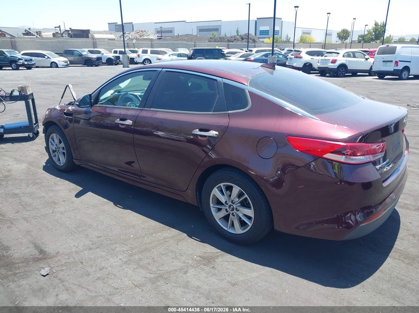 2016 Kia Optima VIN 5XXGT4L34GG109797 IAAI salvage auction — FRONT END, Salvage Title, sold $900 on 2026-07-26 (photo 3)