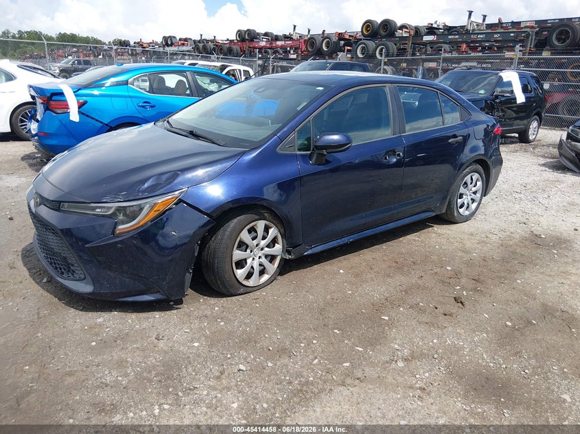 2020 Toyota Corolla VIN 5YFEPRAE2LP056483 IAAI salvage auction — LEFT FRONT, Salvage (Georgia), sold $4,400 on 2026-07-24 (photo 2)