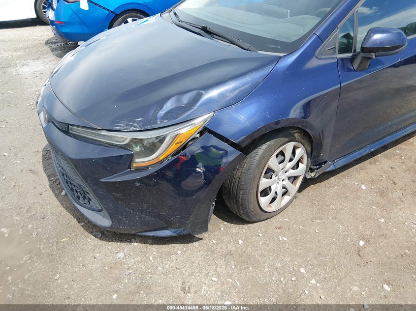 2020 Toyota Corolla VIN 5YFEPRAE2LP056483 IAAI salvage auction — LEFT FRONT, Salvage (Georgia), sold $4,400 on 2026-07-24 (photo 6)