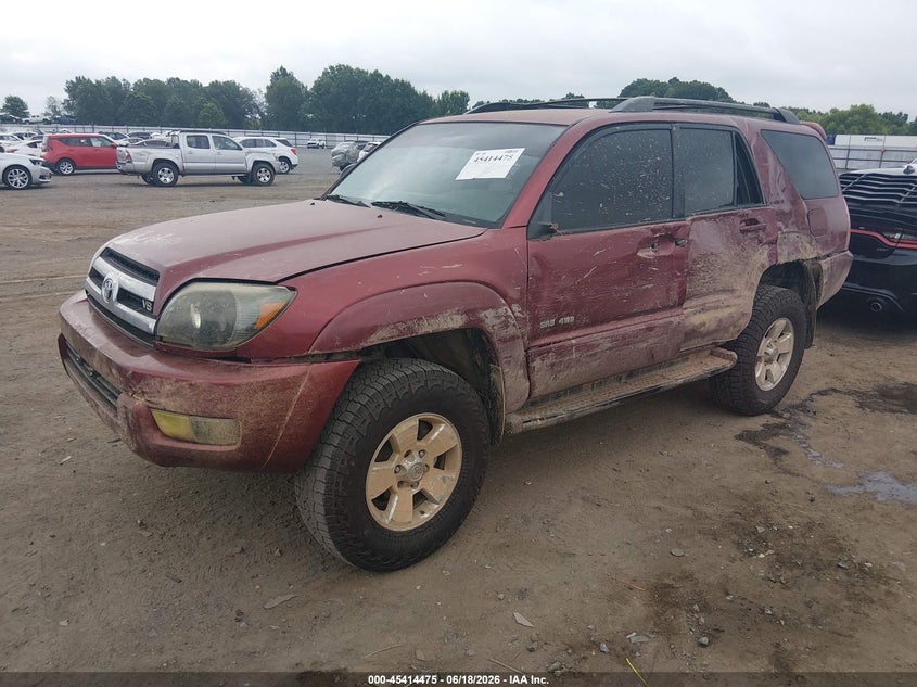 2005 Toyota 4runner VIN JTEBT14R758021284 IAAI salvage auction — SIDE, Clear (Arkansas), sold $2,250 on 2026-07-15 (photo 2)