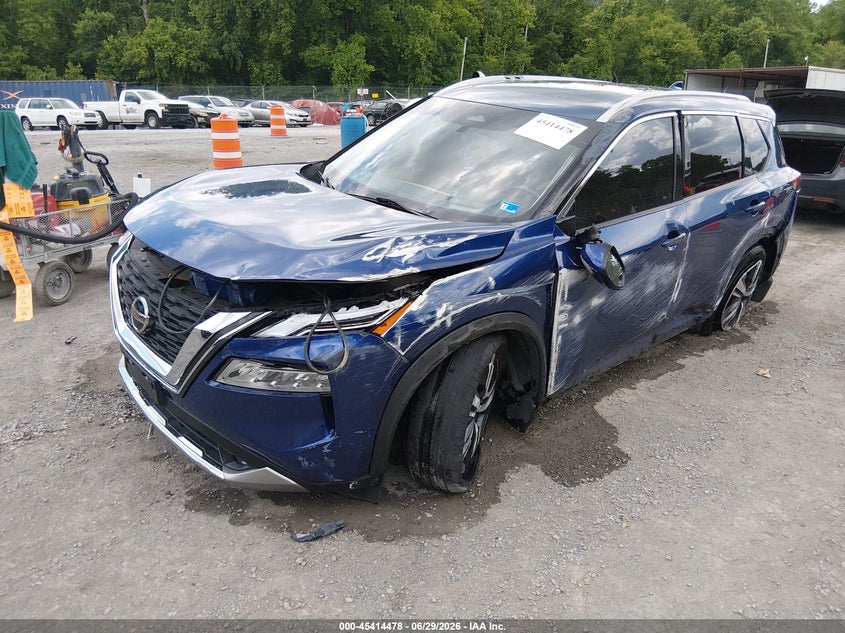 2021 Nissan Rogue VIN JN8AT3DD6MW300451 IAAI salvage auction — ROLLOVER, Salvage Title, sold $2,650 on 2026-07-28 (photo 2)