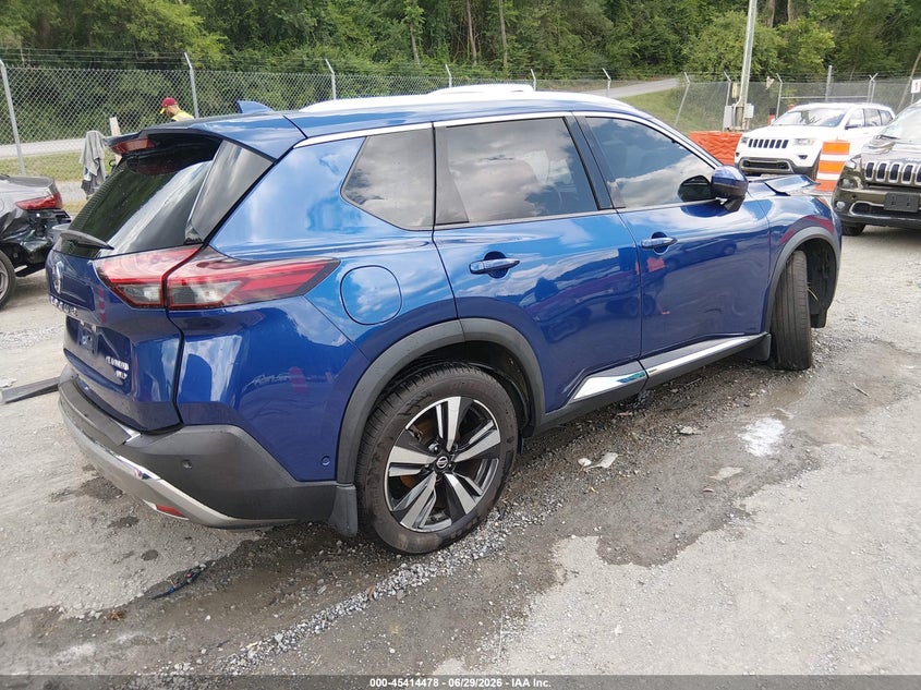 2021 Nissan Rogue VIN JN8AT3DD6MW300451 IAAI salvage auction — ROLLOVER, Salvage Title, sold $2,650 on 2026-07-28 (photo 4)