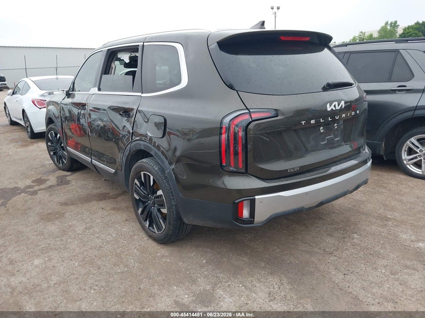 2024 Kia Telluride VIN 5XYP54GC6RG446152 IAAI salvage auction — ROLLOVER, Salvage Title, sold $7,625 on 2026-08-27 (photo 3)