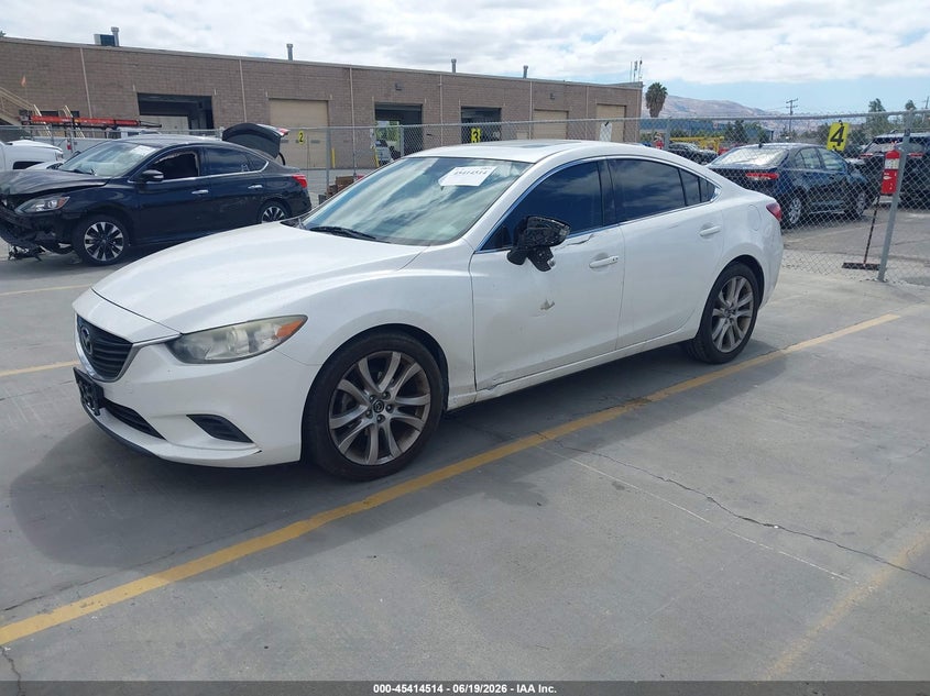 2016 Mazda 6 VIN JM1GJ1V55G1465321 IAAI salvage auction — LEFT SIDE, Salvage (California), sold $2,200 on 2026-07-06 (photo 2)