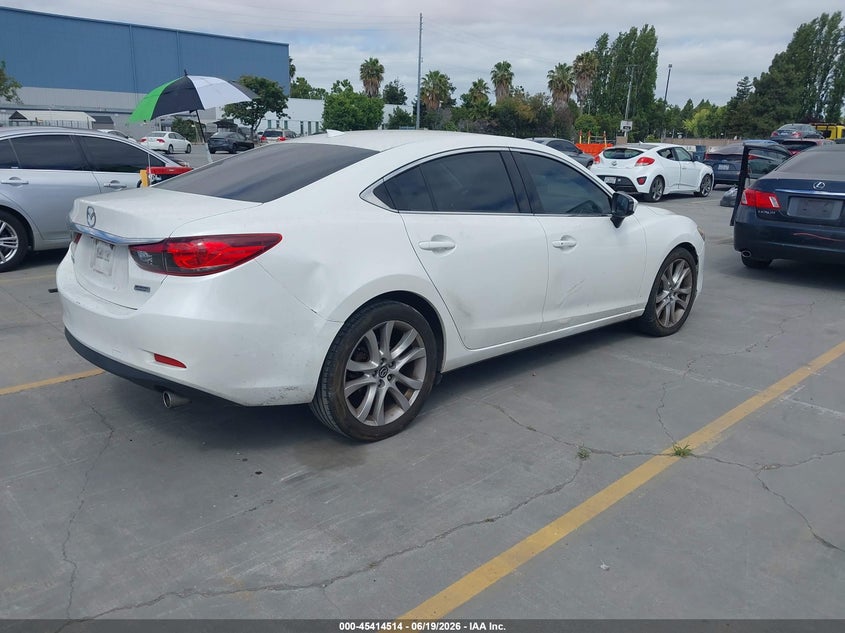 2016 Mazda 6 VIN JM1GJ1V55G1465321 IAAI salvage auction — LEFT SIDE, Salvage (California), sold $2,200 on 2026-07-06 (photo 4)