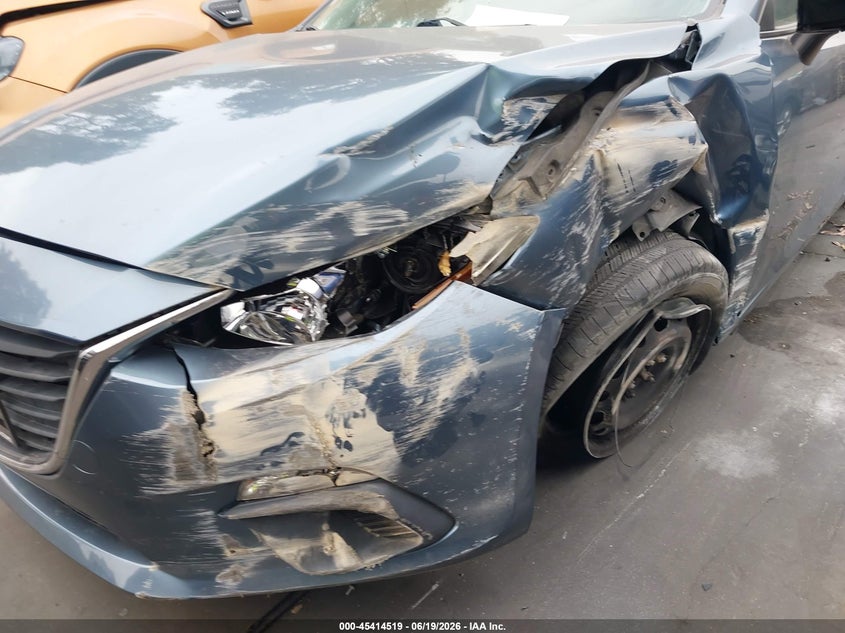 2015 Mazda 3 VIN JM1BM1T73F1271620 IAAI salvage auction — LEFT SIDE, Salvage Title, sold $550 on 2026-07-15 (photo 6)