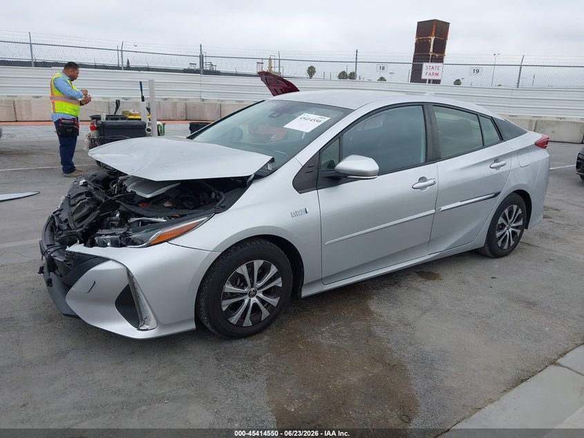 2022 Toyota Prius VIN JTDKAMFP9N3201208 IAAI salvage auction — FRONT END, Salvage (California), sold $4,400 on 2026-07-22 (photo 2)