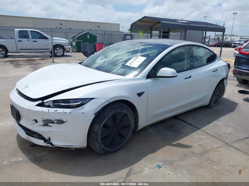 2025 Tesla Model 3 VIN 5YJ3E1EA9SF005613 IAAI salvage auction — SIDE, Salvage Title, sold $12,500 on 2026-09-03 (photo 6)