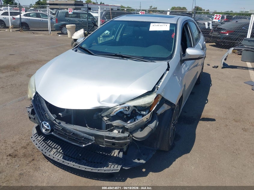 2014 Toyota Corolla VIN 5YFBURHE8EP034315 IAAI salvage auction — FRONT END, Salvage (California), sold $2,800 on 2026-07-08 (photo 2)