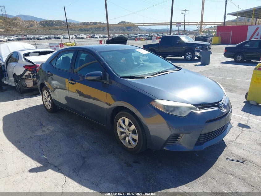 2015 Toyota Corolla VIN 5YFBURHE1FP231358 IAAI salvage auction — LEFT SIDE, Salvage (California), sold $4,500 on 2026-07-15 (photo 1)