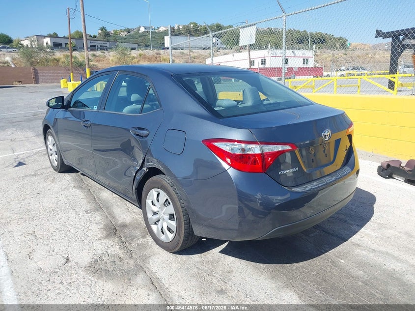 2015 Toyota Corolla VIN 5YFBURHE1FP231358 IAAI salvage auction — LEFT SIDE, Salvage (California), sold $4,500 on 2026-07-15 (photo 3)