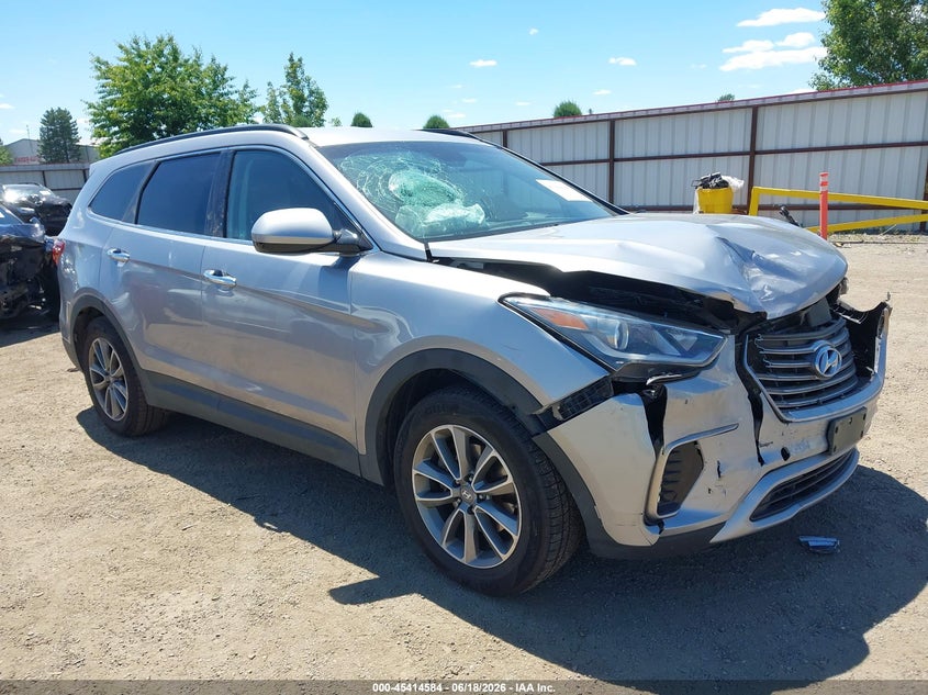 2018 Hyundai Santa fe VIN KM8SM4HF5JU278749 IAAI salvage auction — FRONT END, Bill Of Sale (Washington), sold $1,400 on 2026-07-07 (photo 1)