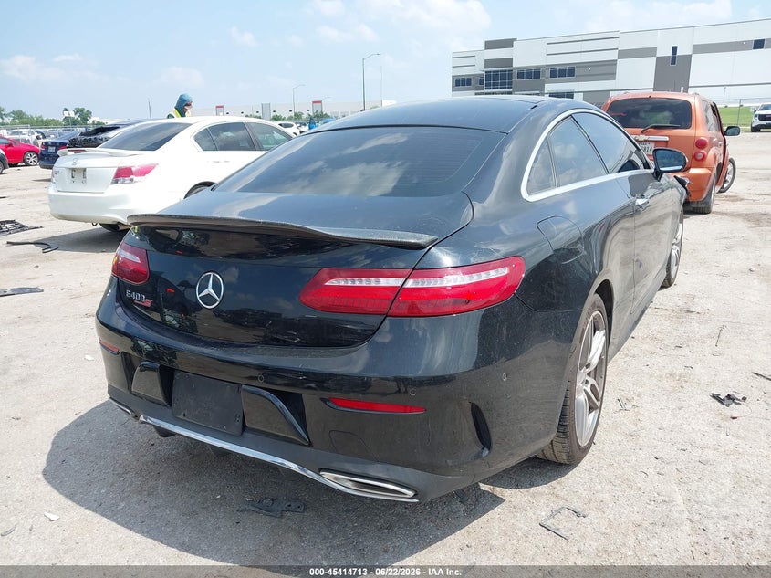 2018 Mercedes-benz E-klasse VIN WDD1J6FB9JF013542 IAAI salvage auction — FRONT END, Original (Texas), sold $10,700 on 2026-08-18 (photo 4)
