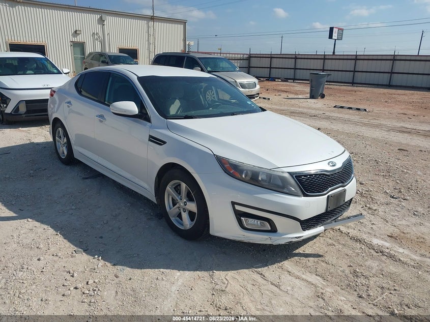 2015 Kia Optima VIN KNAGM4A72F5545406 IAAI salvage auction — SIDE, Salvage (Texas), sold $650 on 2026-07-09 (photo 1)