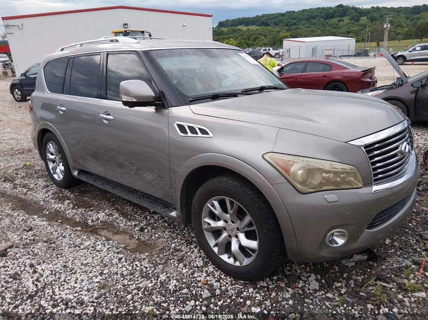 2012 Infiniti Qx56 VIN JN8AZ2NF8C9518719 IAAI salvage auction — NORMAL WEAR, Clear (Arkansas), sold $825 on 2026-07-30 (photo 1)