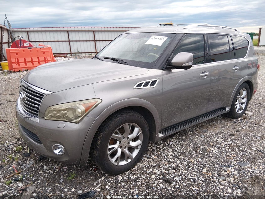 2012 Infiniti Qx56 VIN JN8AZ2NF8C9518719 IAAI salvage auction — NORMAL WEAR, Clear (Arkansas), sold $825 on 2026-07-30 (photo 2)