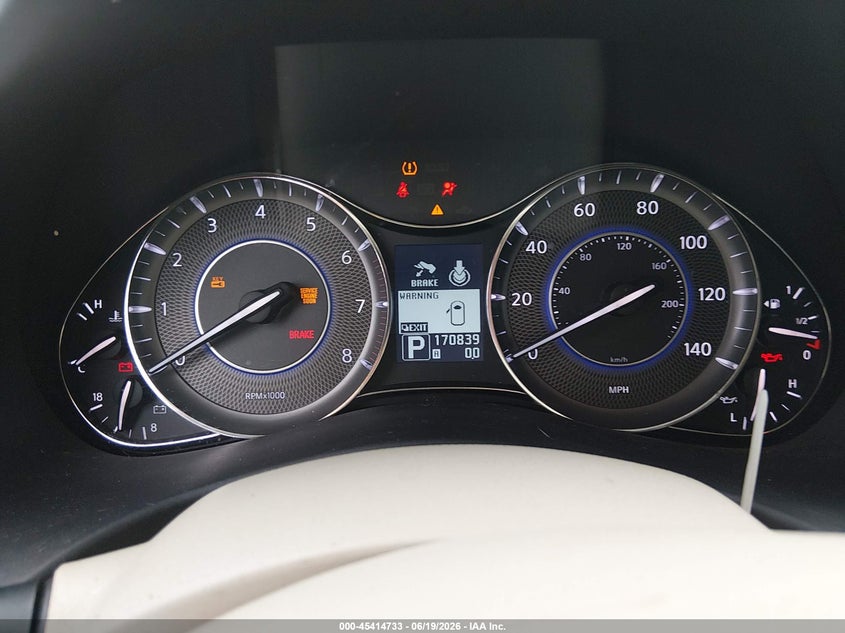 2012 Infiniti Qx56 VIN JN8AZ2NF8C9518719 IAAI salvage auction — NORMAL WEAR, Clear (Arkansas), sold $825 on 2026-07-30 (photo 7)