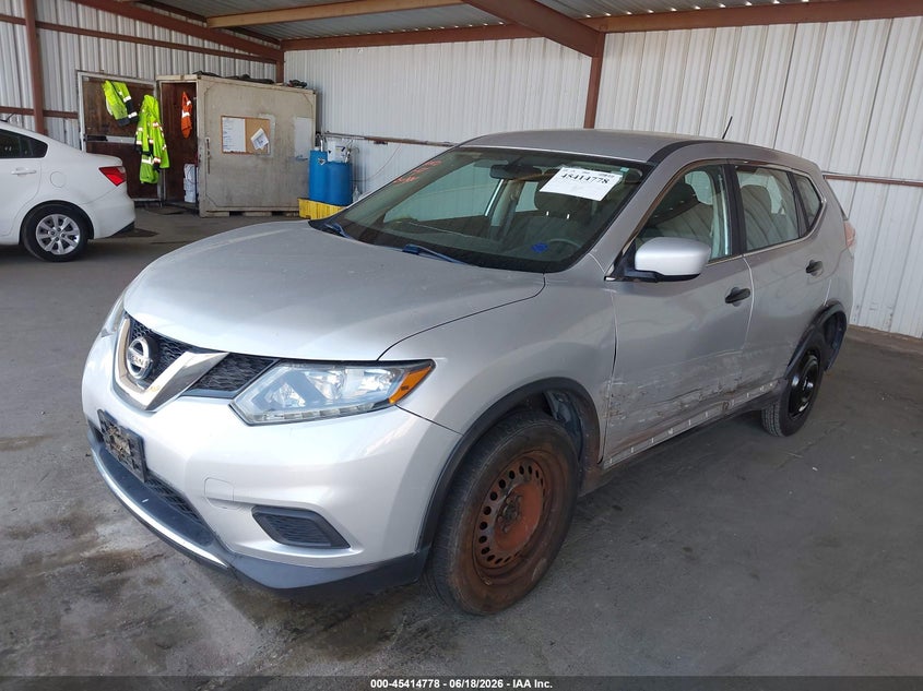 2016 Nissan Rogue VIN KNMAT2MV9GP721268 IAAI salvage auction — SIDE, Salvage (California), sold $1,900 on 2026-07-30 (photo 2)