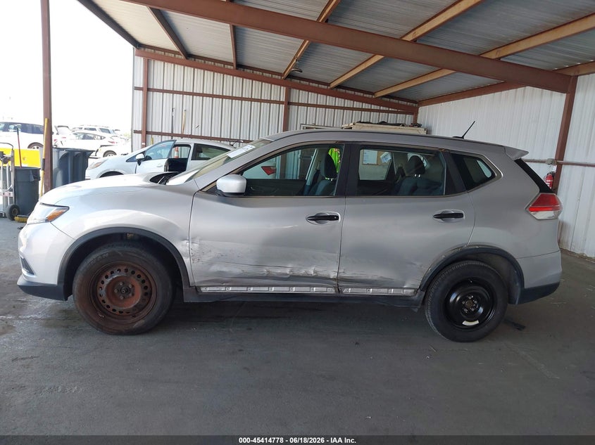 2016 Nissan Rogue VIN KNMAT2MV9GP721268 IAAI salvage auction — SIDE, Salvage (California), sold $1,900 on 2026-07-30 (photo 6)