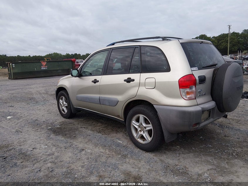 2001 Toyota Rav4 VIN JTEGH20V510031370 IAAI salvage auction — NORMAL WEAR, Clear (South Carolina), sold $775 on 2026-07-21 (photo 3)