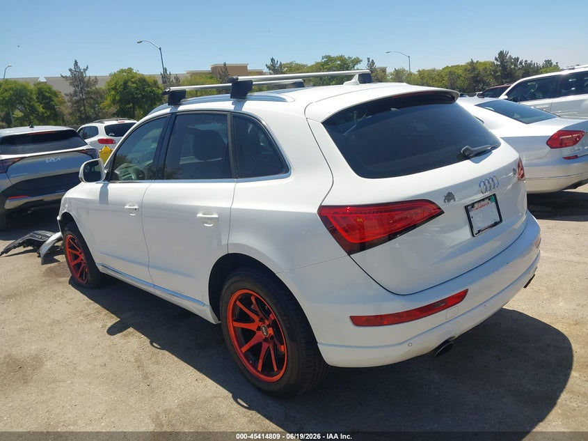 2014 Audi Q5 VIN WA1CFAFP7EA085534 IAAI salvage auction — LEFT FRONT, Salvage Title, sold $1,400 on 2026-07-29 (photo 3)