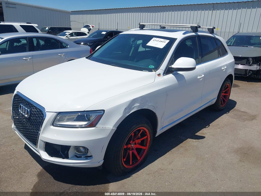 2014 Audi Q5 VIN WA1CFAFP7EA085534 IAAI salvage auction — LEFT FRONT, Salvage Title, sold $1,400 on 2026-07-29 (photo 6)