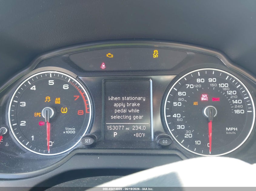 2014 Audi Q5 VIN WA1CFAFP7EA085534 IAAI salvage auction — LEFT FRONT, Salvage Title, sold $1,400 on 2026-07-29 (photo 7)