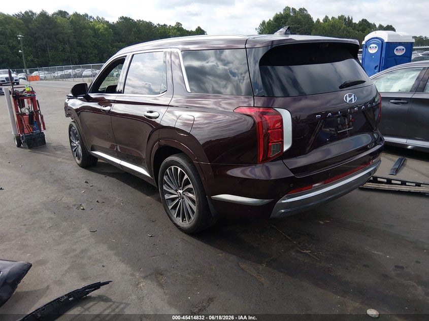 2023 Hyundai Palisade VIN KM8R74GE9PU640900 IAAI salvage auction — LEFT FRONT, Salvage (North Carolina), sold $13,650 on 2026-08-01 (photo 3)