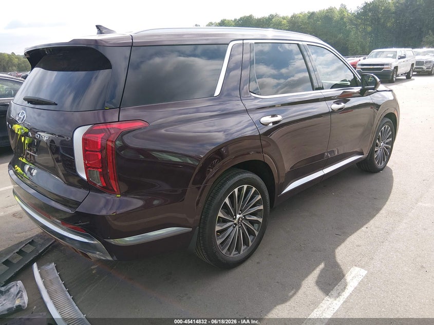 2023 Hyundai Palisade VIN KM8R74GE9PU640900 IAAI salvage auction — LEFT FRONT, Salvage (North Carolina), sold $13,650 on 2026-08-01 (photo 4)
