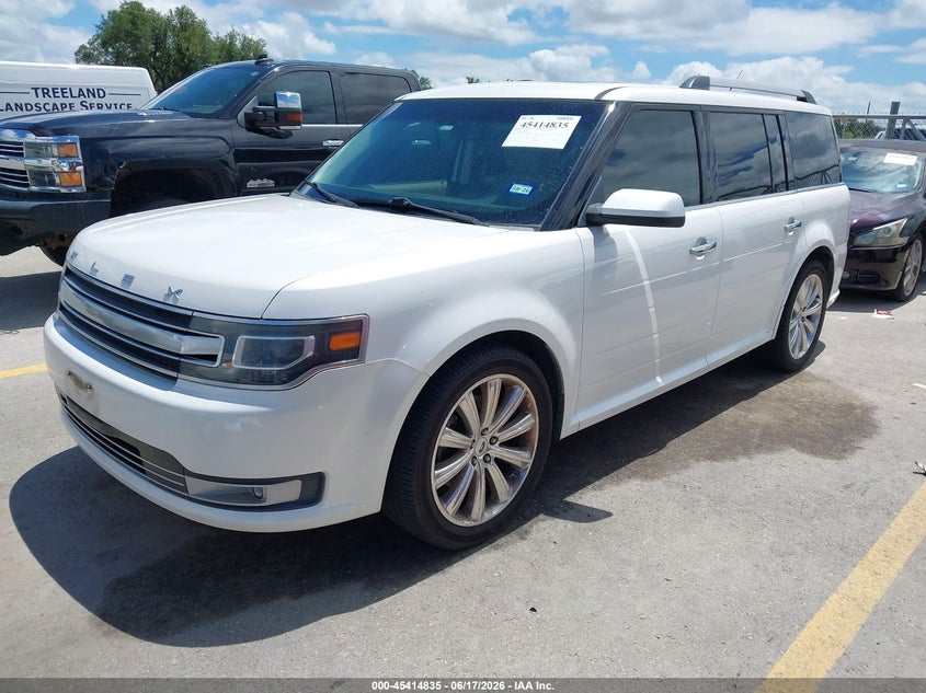 2014 Ford Flex VIN 2FMGK5D88EBD09688 IAAI salvage auction — NORMAL WEAR, Clear (Texas), sold $750 on 2026-07-09 (photo 2)