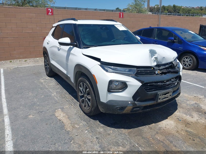 2022 Chevrolet Trailblazer VIN KL79MVSL4NB130629 IAAI salvage auction — FRONT END, Salvage Title, sold $5,900 on 2026-07-29 (photo 1)