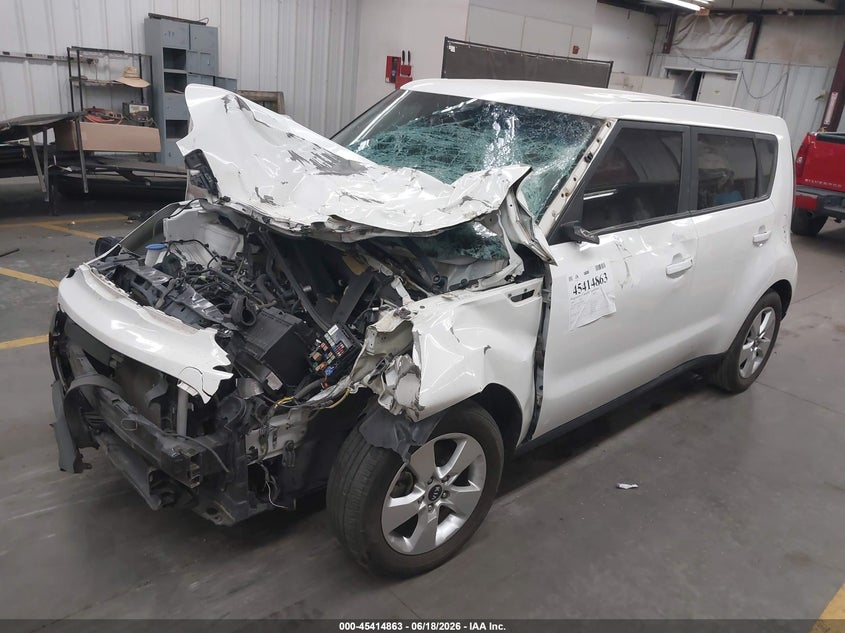 2018 Kia Soul VIN KNDJN2A24J7583828 IAAI salvage auction — FRONT END, Salvage Title, sold $500 on 2026-07-28 (photo 2)