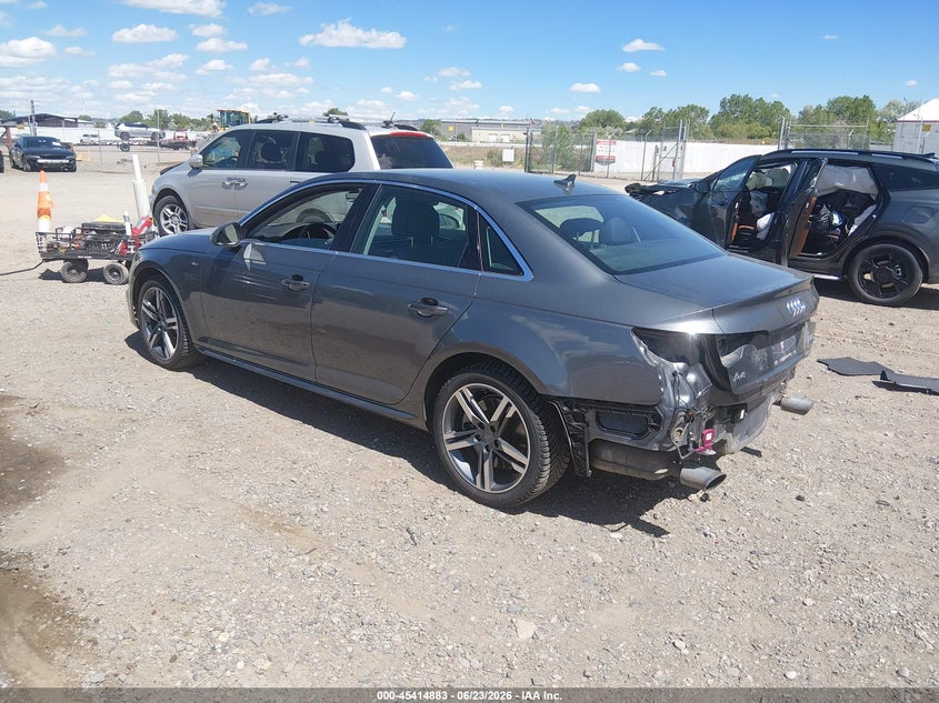 2018 Audi A4 VIN WAUFNAF4XJA181368 IAAI salvage auction — REAR END, Salvage (Montana), sold $7,800 on 2026-07-15 (photo 3)