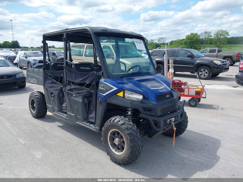 2018 Polaris Ranger VIN 3NSRNE579JE370043 IAAI salvage auction — REAR END, Regular Certificate (Iowa), sold $3,550 on 2026-07-29 (photo 1)