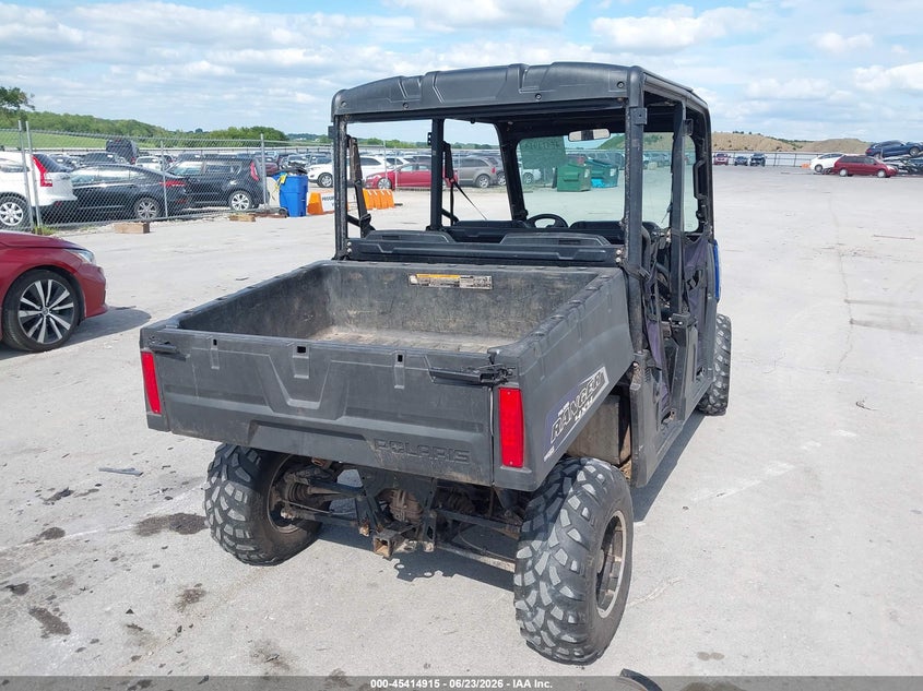 2018 Polaris Ranger VIN 3NSRNE579JE370043 IAAI salvage auction — REAR END, Regular Certificate (Iowa), sold $3,550 on 2026-07-29 (photo 4)