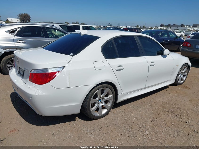 2007 BMW 5 series VIN WBANB53567CP05525 IAAI salvage auction — NORMAL WEAR, Clear - Dealer Only (California), sold $525 on 2026-07-20 (photo 4)