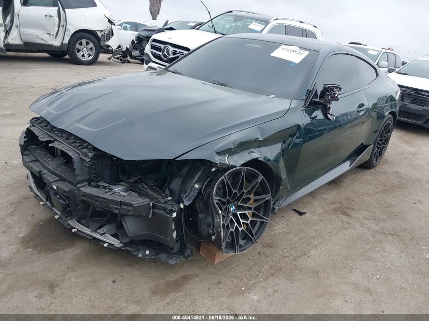 2024 BMW M4 VIN WBS43AZ09RCN79432 IAAI salvage auction — FRONT END, Salvage (California), sold $41,250 on 2026-08-03 (photo 2)