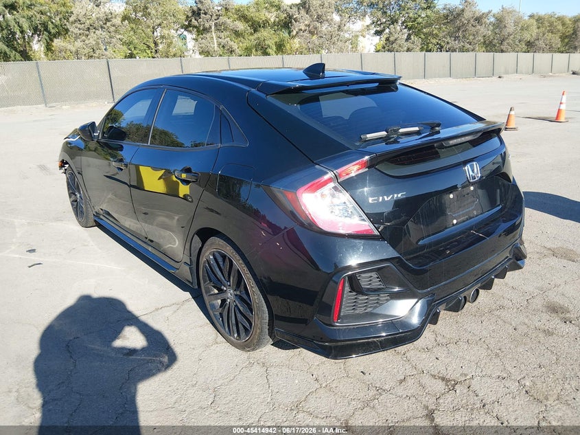 2021 Honda Civic VIN SHHFK7H4XMU222572 IAAI salvage auction — FRONT END, Salvage Title, sold $4,150 on 2026-07-20 (photo 3)