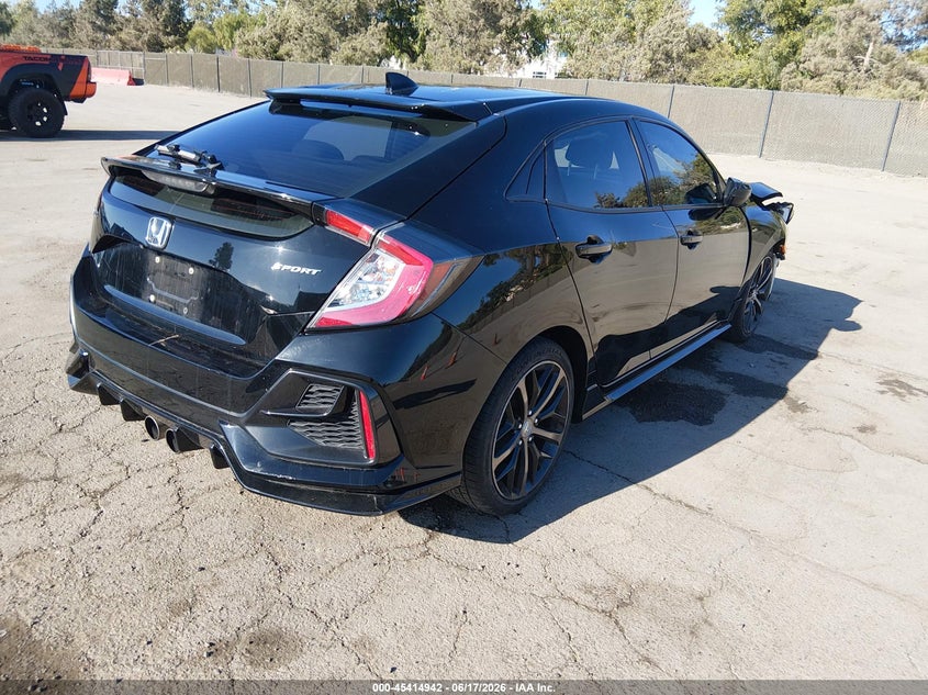 2021 Honda Civic VIN SHHFK7H4XMU222572 IAAI salvage auction — FRONT END, Salvage Title, sold $4,150 on 2026-07-20 (photo 4)