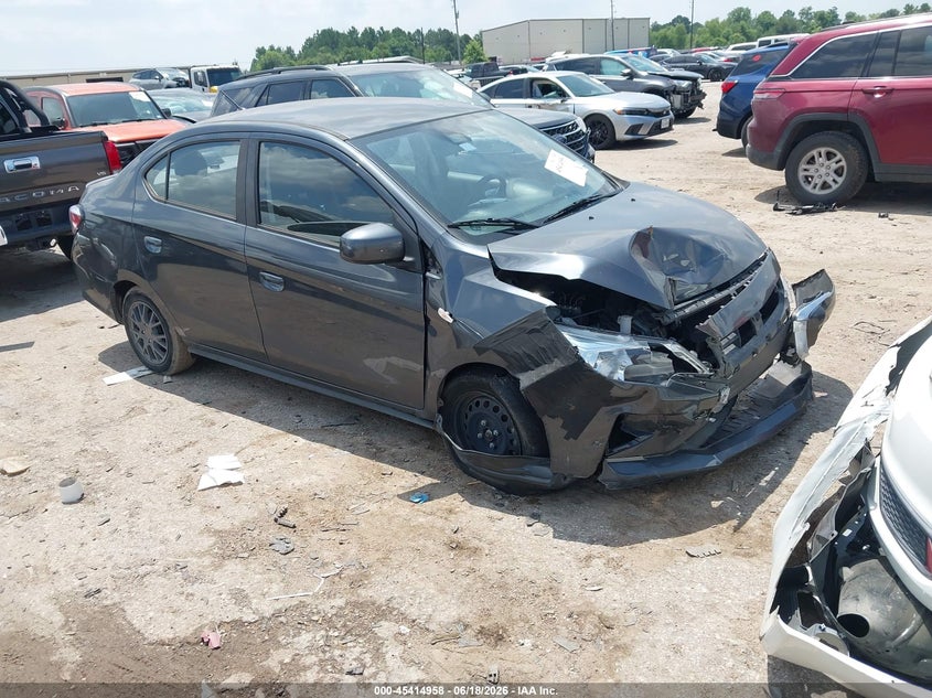 2024 Mitsubishi Mirage VIN ML32FUFJ2RHF00843 IAAI salvage auction — FRONT END, Salvage Title, sold $1,000 on 2026-07-25 (photo 1)
