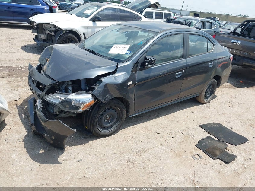 2024 Mitsubishi Mirage VIN ML32FUFJ2RHF00843 IAAI salvage auction — FRONT END, Salvage Title, sold $1,000 on 2026-07-25 (photo 2)