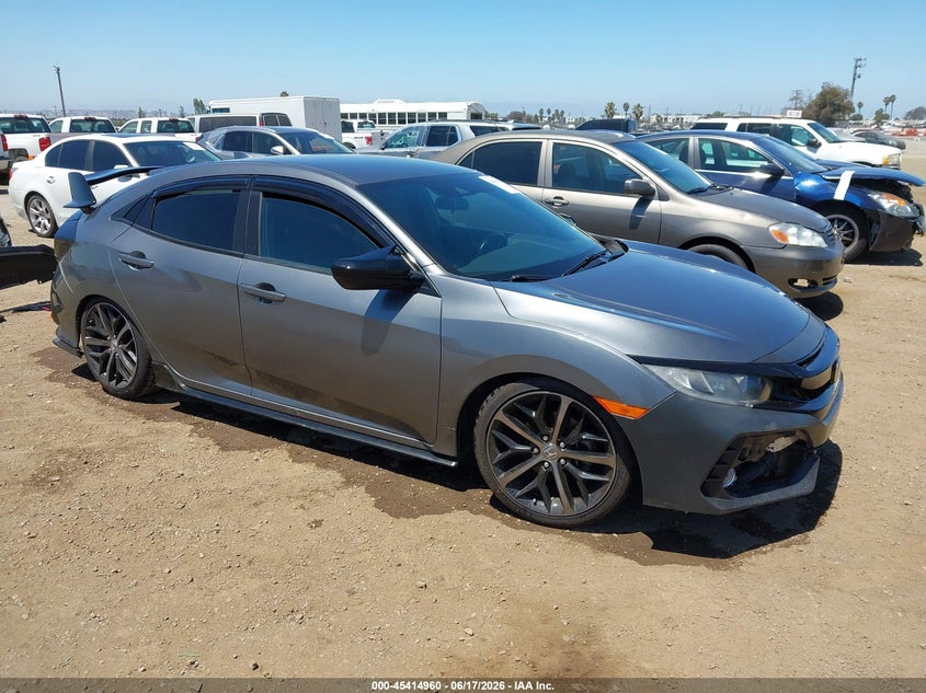 2021 Honda Civic VIN SHHFK7H47MU401622 IAAI salvage auction — LEFT FRONT, Salvage Title, sold $5,025 on 2026-07-20 (photo 1)