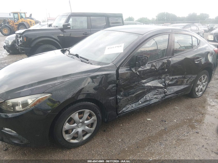 2015 Mazda VIN JM1BM1T70F1238154 IAAI salvage auction — LEFT SIDE, Clear (Indiana), sold $775 on 2026-07-29 (photo 6)