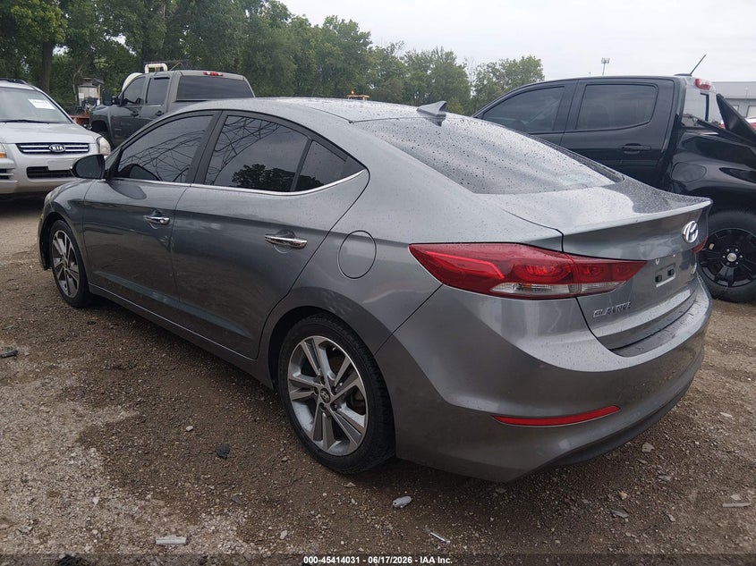 2017 Hyundai Elantra VIN KMHD84LF0HU263980 IAAI salvage auction — FRONT END, Clear (Indiana), sold $1,300 on 2026-07-18 (photo 3)