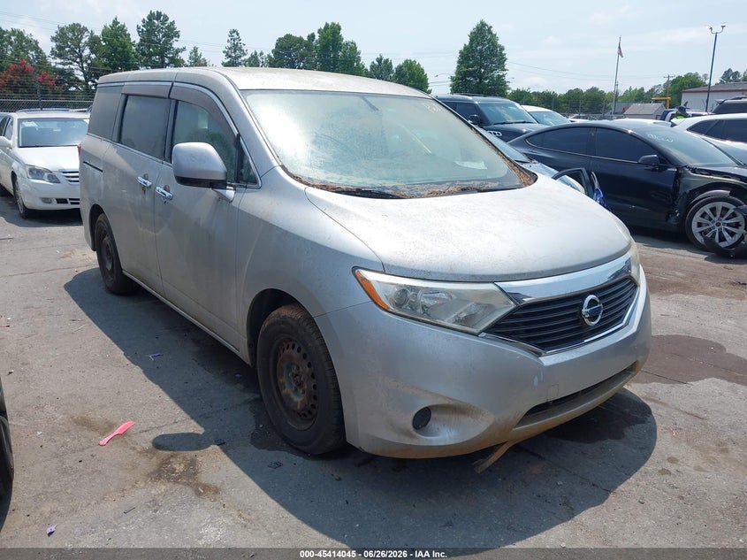 2012 Nissan Quest VIN JN8AE2KP7C9030533 IAAI salvage auction — NORMAL WEAR, Clear (South Carolina), sold $550 on 2026-07-29 (photo 1)