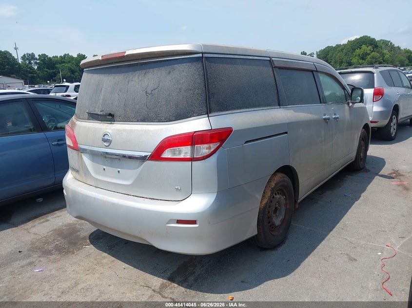 2012 Nissan Quest VIN JN8AE2KP7C9030533 IAAI salvage auction — NORMAL WEAR, Clear (South Carolina), sold $550 on 2026-07-29 (photo 4)