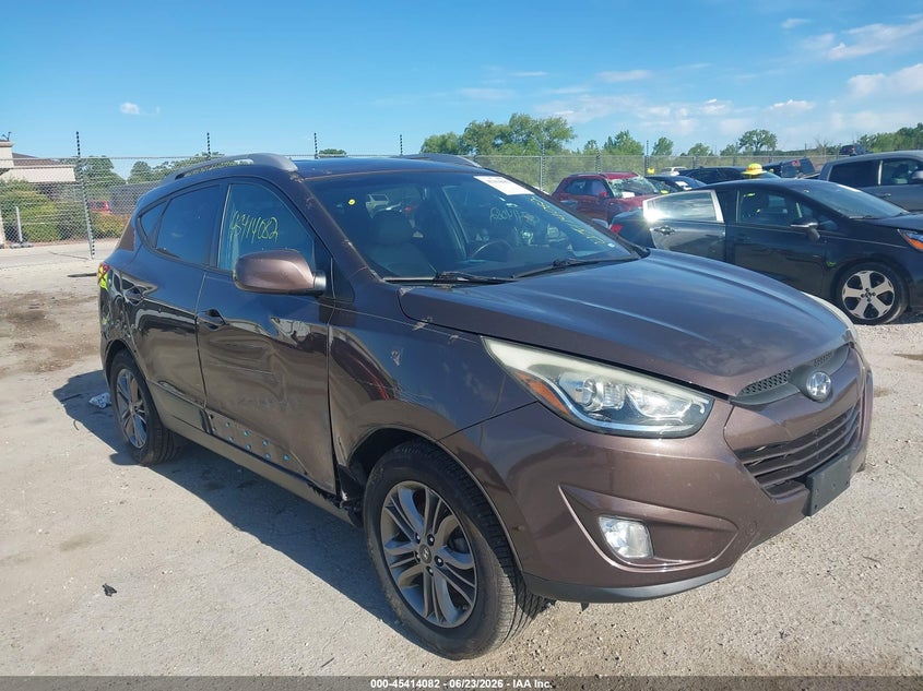 2015 Hyundai Tucson VIN KM8JUCAG6FU988937 IAAI salvage auction — RIGHT SIDE, Salvage Title, sold $25 on 2026-07-28 (photo 1)